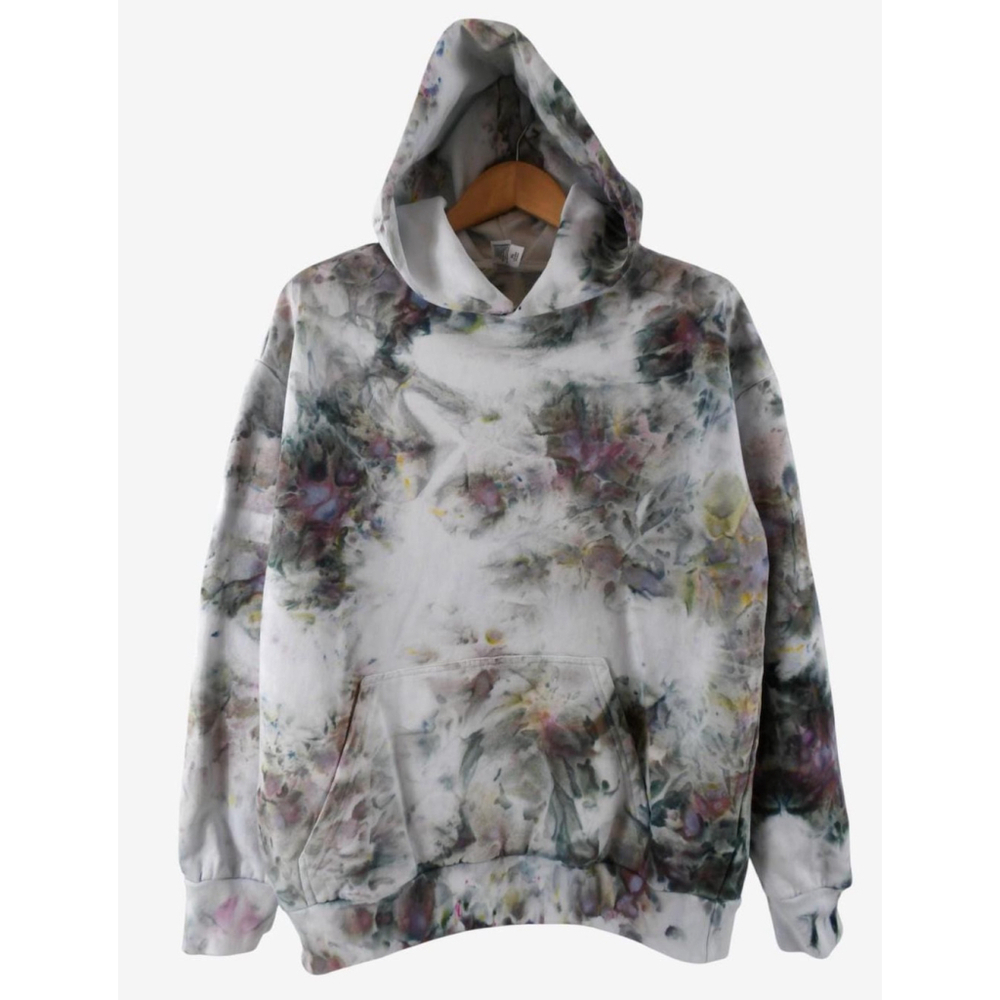 XL Ice-Dyed Hoodie & Jogger Set: Heavyweight Unisex Streetwear - Picture 7 of 10